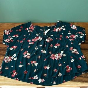 Madewell Chiffon Floral Top